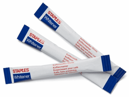 Staples Creamersticks, afzonderlijke zakjes, 2,5 g, doos van 500 (pak 500 stuks)