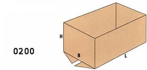 Palletdoos 1180x780x790mm bruin, BC-golf, F0200 zonder kleppen