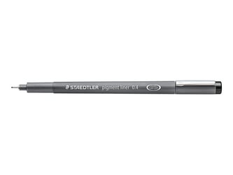Staedtler Pigment Liner 308 Fineliner, 0,4 mm, Zwart (1 doos x 10 stuks)