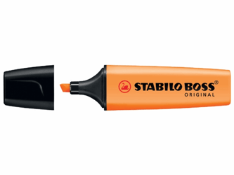 STABILO Tekstmarker BOSS original 2 - 5 mm, oranje (wel navulbaar) (verpakking 10 stuks) artikel afbeelding