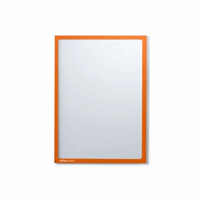 Magnetische infohoes A4, b x h = 225x312 mm frame (Aantal zichtmappen: 10 st.; Framekleur: oranje; Staffel: 1 Pak à 10 Stuks)