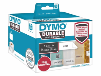 LABEL ETIKET DYMO DURABLE 19330 25MMX25MM WIT artikel afbeelding