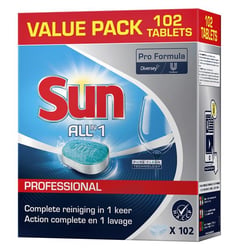Vaatwastabletten Sun All-in-one 102 stuks artikel afbeelding