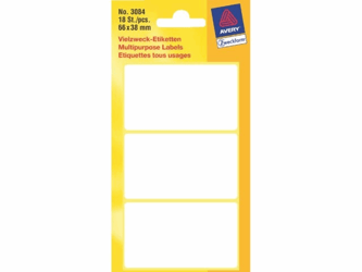ETIKET AVERY ZWECK 3084 66X38MM 18ST artikel afbeelding