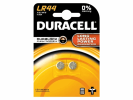 Batterij Duracell knoopcel 2xLR44 alkaline Ø11,6mm 2 stuks