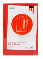 Dossiermap Quantore folio 300gr rood
