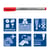 Viltstift Staedtler Lumocolor 316 non permanent F rood