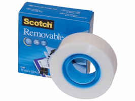 Scotch 3M Plakband 811 Magic onzichtbaar verwijderbaar - 19 mm x 33 m