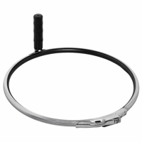 Afvalzakhouder/zakkenklem voor een inhoud van 120 l, VE = 5 stuks zilverkleurig/zwart