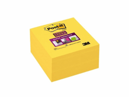 Post-it® Super Sticky - Neon Mono Colour Pack 76 x 76 mm, narcisgeel (blok 350 vel)