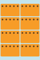 Etiket HERMA 3774 26x40mm diepvries oranje 48stuks