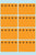 Etiket HERMA 3774 26x40mm diepvries oranje 48stuks