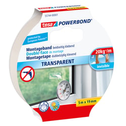 Powerbond Tesa 55744 montagetape transp 19mmx5m artikel afbeelding
