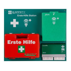 Eerstehulpstation CLASSIC No. 1 incl. oogdoucheflessen, pleisters, EHBO-doos
