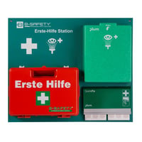 Eerstehulpstation CLASSIC No. 1 incl. oogdoucheflessen, pleisters, EHBO-doos