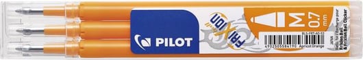 Rollerpenvulling Pilot Frixion BLS-FR7 0.35mm abrikoos oranje artikel afbeelding