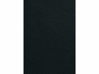VOORBLAD GBC A4 KARTON LEDERLOOK 250GR ZWART artikel afbeelding