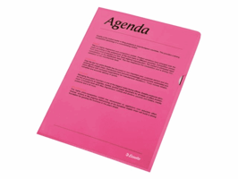 Insteekmap L-model Esselte standaard A4 0.11mm PP rood 100 stuks