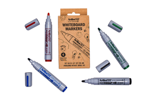 Whiteboardmarker Artline 517 Dry Safe Eco rond medium ass 4 stuks