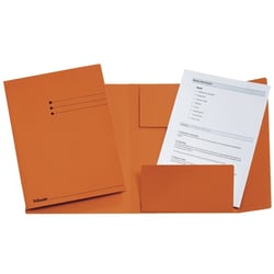 Stofklepmap Esselte A4 275g oranje/pk50