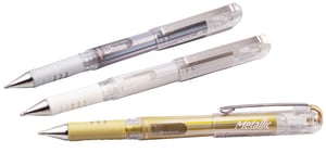 Gelschrijver Pentel K230M medium metallic goud