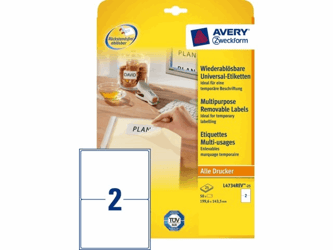 ETIKET AVERY ZWECK L4734REV-25 199.3X143.5MM 50ST  artikel afbeelding