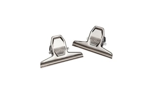 Papierklem MAUL Pro 75mm capaciteit 20mm zilver 2 stuks