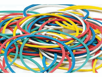 ELASTIEK ASSORTI KLEUREN 50GR artikel afbeelding