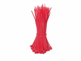 Tyraps 140 mm x 2,4 mm, rood