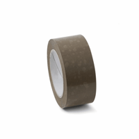 Zelfklevend plakband PVC - extra sterk bandbreedte 50 mm, bruin, VE = 36 rollen