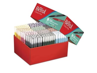 Berol Viltstift F Assorti (pak 288 stuks)