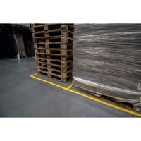 Vloermarkeringstape LINE PLAN breedte 50 mm geel, zelfklevend