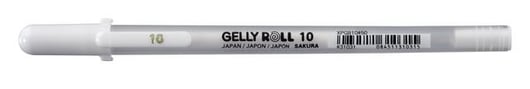 Gelschrijver Sakura Gelly Roll Basic 10 0.5mm wit artikel afbeelding