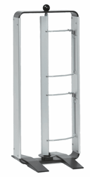 Dispenser verticaal frame met veer, max. rolbreedte 60 cm, incl. 1 scheurmes en voetsteunen artikel afbeelding