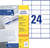 Etiket Avery Zweckform 3490 70x36mm wit 600stuks