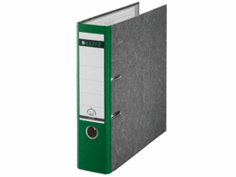 Ordner Leitz 1080 180° 80mm karton A4 groen