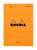 Schrijfblok Rhodia A6 lijn 80 vel 80gr oranje