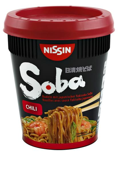 Nissin Soba Noodles chili cup | JIP SNEL