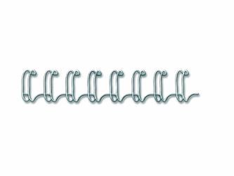 Fellowes Draadrug 34-rings 3: 1 14mm, zilver, doos 100, cap. 101-120 vel (pak 100 stuks) artikel afbeelding