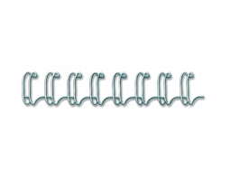 Fellowes Draadrug 34-rings 3: 1 14mm, zilver, doos 100, cap. 101-120 vel (pak 100 stuks)
