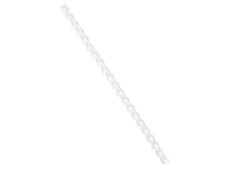 Bindrug 10 mm, 21 ringen, Wit (pak 100 stuks) artikel afbeelding