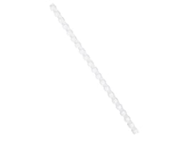Bindrug 10 mm, 21 ringen, Wit (pak 100 stuks)