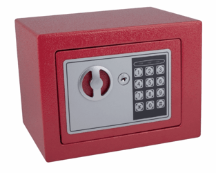 Kluis Pavo mini 230x170x170mm elektronisch rood artikel afbeelding