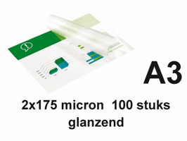 Lamineerhoes GBC A3 2x175micron document 100 stuks