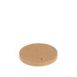 FSC® kraft/PLA deksel voor sausbekers 61mm Ø