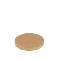 FSC® kraft/PLA deksel voor sausbekers 61mm Ø