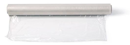 HDPE Stucfolie 200cm breed x 100mtr. x 7 micron transparant artikel afbeelding