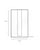 Kraft/PLA vensterzak 10x14,5x(2x3)cm