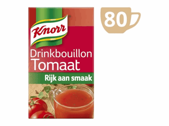 Knorr Drinkbouillon Tomaat (pak 80 stuks) artikel afbeelding