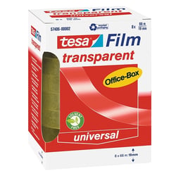 tesa® Plakband 19 mm x 66 m asgat 76 mm (pak 8 x 66 meter)